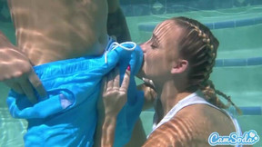 pool video: Underwater blowjob and sex with a beautiful Alexis Monroe