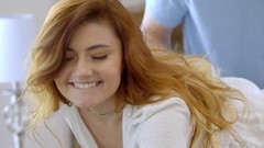perfect ass video: Horny redhead Adria Rae fucked by a massive white cock