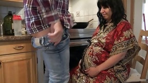 9 months pregnant video: Pregnant stepmother cheating with stepson while husband is at work