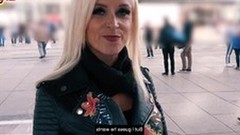 skinny mature video: German skinny mature milf public pick up Street Casting