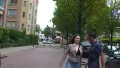 czech couple video: Amateur Czech couple has a great shag outside with a blow job