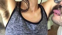 armpit video: Hot sweaty hairy armpit amazing fuck!!!