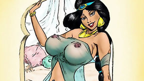 princess video: Aladdin and princess Jasmine orgy