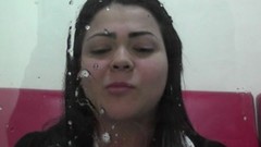 spit video: Spanish girl spitting in your face pov