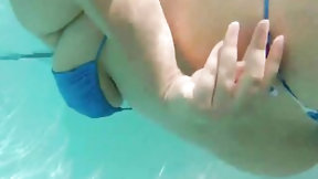 swimming video: Sydney is a lustful SSBBW who loves to have interracial sex next to the swimming pool