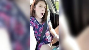 no panties video: Spreading Legs & Showing off Vagina while Driving