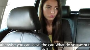 backseat video: FakeTaxi Taxi driver bangs party gal on backseat