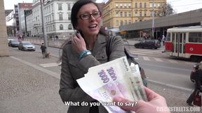 cash video: Czech Mom Veronika the Secretary - Amateur pov public sex for cash