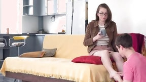 cute video: Massage and sex for nerdy teen 2