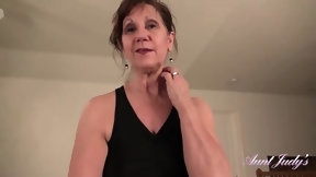 mature anal sex video: Indecent Mother-In-Law Marie Gives Handjob Hot Young Step-son