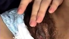 japanese masturbation solo video: Amateur Hairy Asian Teen Masturbation