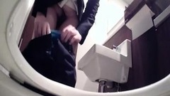 toilet video: Toilet Masturbation Voyeur