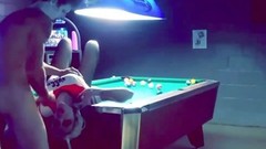 halloween video: Foxy Harley Quinn does porn on the pool table