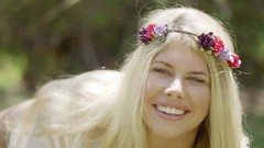 hippy video: Cute Hippie Girl Goes Black