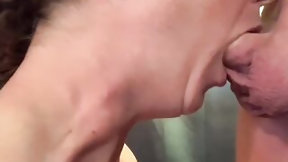 dtd video: Hot Housewife gives most excellent Tongue out Deepthroat!! Swallows each Drop
