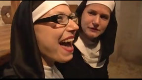 nun video: Filthy Chubby Nuns Love Lesbian Foreplay And Big Dicks