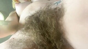 hairy video: naked stripper with long unshaved bush