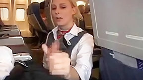 airplane video: Stewardess gives supplementary service