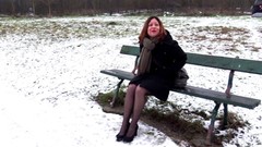 french casting video: Lucie, 28 years old, salesgirl and naughty!