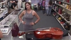 pawn shop video: Mature brazilian Bitch swallows the pawnshop owners dic