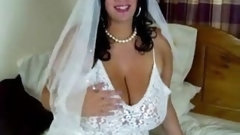 wedding video: The bride Big titty tease
