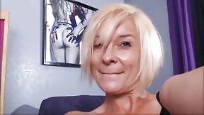 instructions video: Cougar Harley abuses adult toys while alone at home