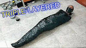 mummification video: Laura, Katherine & Maria in: An Extreme Triple-Layered Mummification Experience For Maria Martinez (high res mp4)