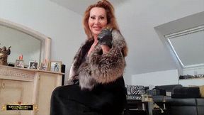 foot fetish video: SEDUCTION WITH LEATHER AND FURS