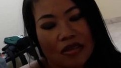 thai video: Thai amateur whore suck screw and cucumber love