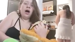 caught masturbating video: Teen Latina masturbates and squirts for webcam show