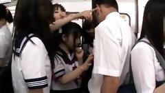 asian student video: Real college girls in group sex