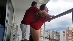 wife anal sex video: Kathalina777 has a delicious anal fuck on the balcony