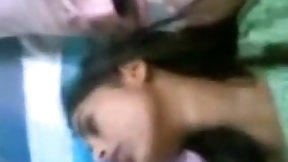 desi girlfriend video: Hot Indian girlfriend with big jugs fucks at her home