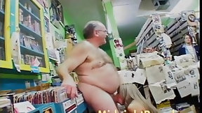 old man video: Hot blonde sucks off fat old man’s cock