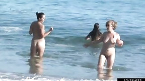 nudist video: beach mommies