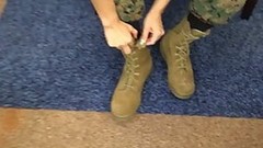 military video: Alexia is a horny, amateur military woman who would do anything for a good ass fuck