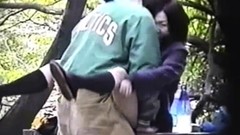 japanese outdoor video: Amateur asian couple reality