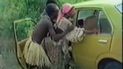 forest video: African girl fucked by white cock in forest