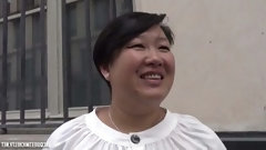 asian bbw video: Celine, hot French Asian bbw gets fucked on camera.