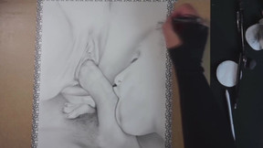 erotic art video: Drawing: 3some