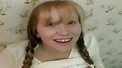 pigtail video: Check out a blonde with pig tails get her pussy stuffed during her actual audition.