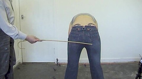 jeans video: Caned Over Jeans