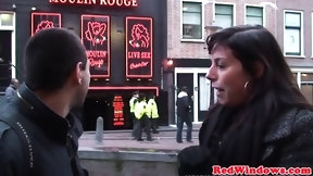 amsterdam video: Real euro hooker cocksucks and fucked in trio