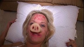 slave training video: Piggy Nikki - MADE 2 WEAR PIGGY SNOUT - SEXY WIFE IS DEGRADED & CREAMPIED