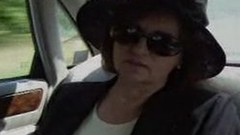 hitch hiker video: 58 year old lady fucks her chauffeur and a hitchhiker
