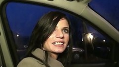 car video: Naive, amateur brunette, Prissa is having steamy sex in a small studio and enjoying it a lot