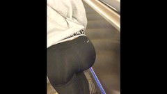 whaletail video: Girl in black Leggings Whale Tail