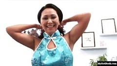 chinese tits video: Asian MILF Kitty Langdon is a mega porn star with huge tits. The