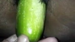 indian fingering video: cucumber insert the pussy