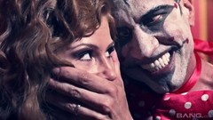 clown video: Cruel clown fucks hungry hole of nasty babe Brooklyn Lee